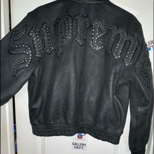 Supreme Pebbled Leather Jacket